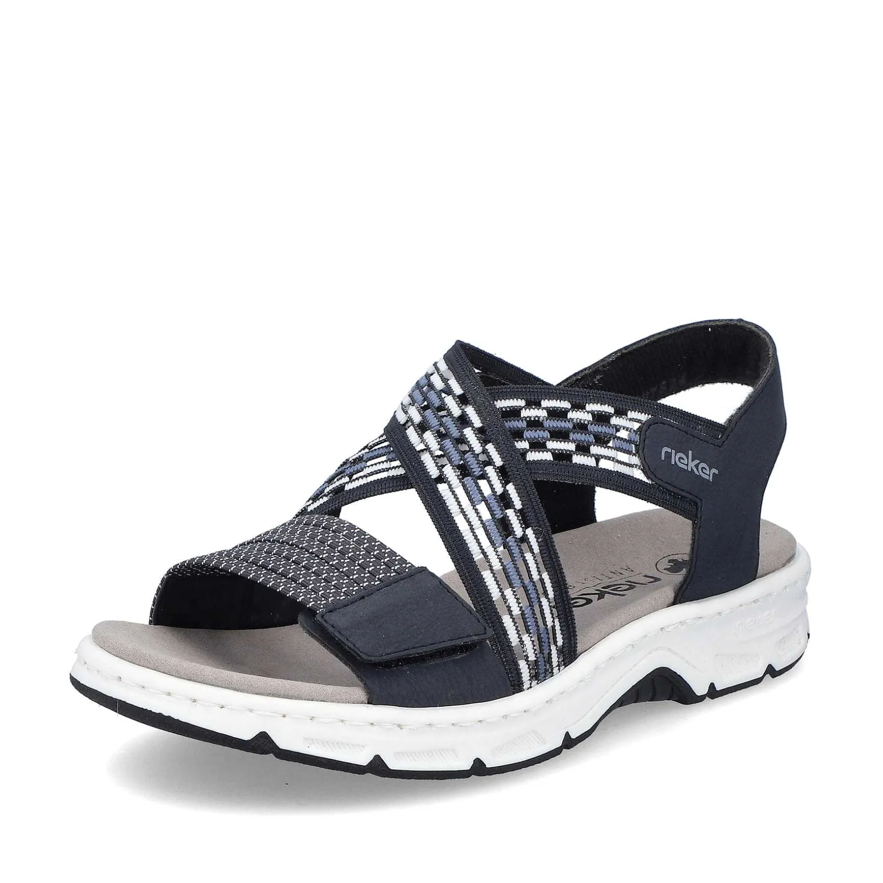 Rieker Women'S Trekking Sandals Steel Blue