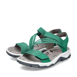 Rieker Women'S Trekking Sandals Grass Green