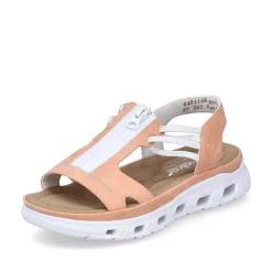 Rieker Women'S Trekking Sandals Pastel Orange