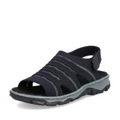 Rieker Women'S Trekking Sandals Steel Blue