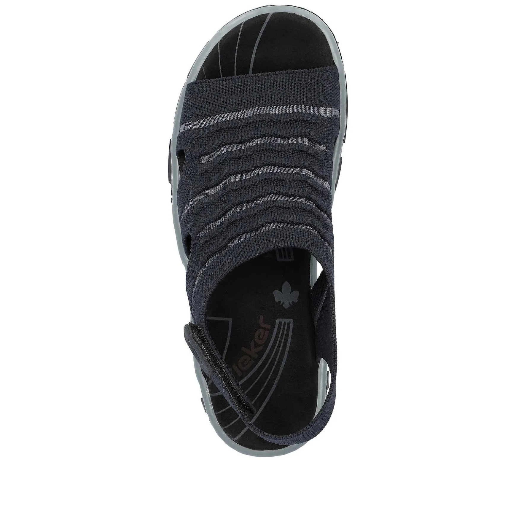 Rieker Women'S Trekking Sandals Steel Blue