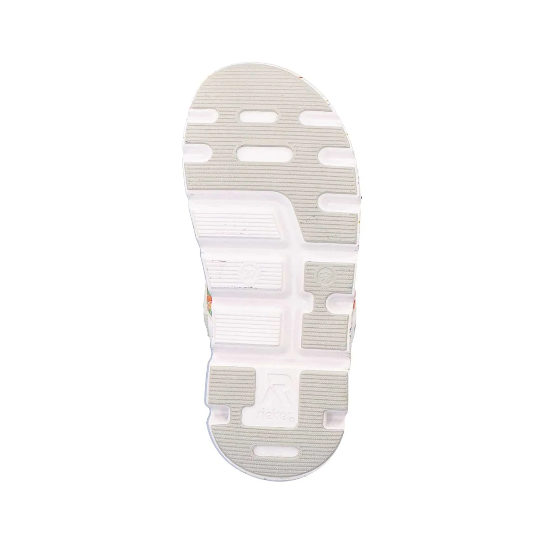 Rieker Women'S Trekking Sandals Swan-White Rainbow