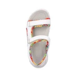Rieker Women'S Trekking Sandals Swan-White Rainbow