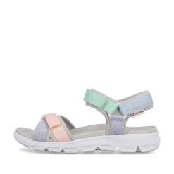 Rieker Women'S Trekking Sandals Mint-Green Soft-Pink Lilac