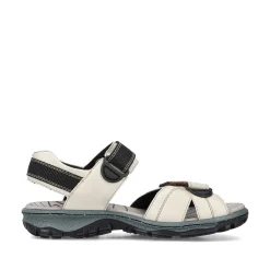 Rieker Women'S Trekking Sandals Pearl White