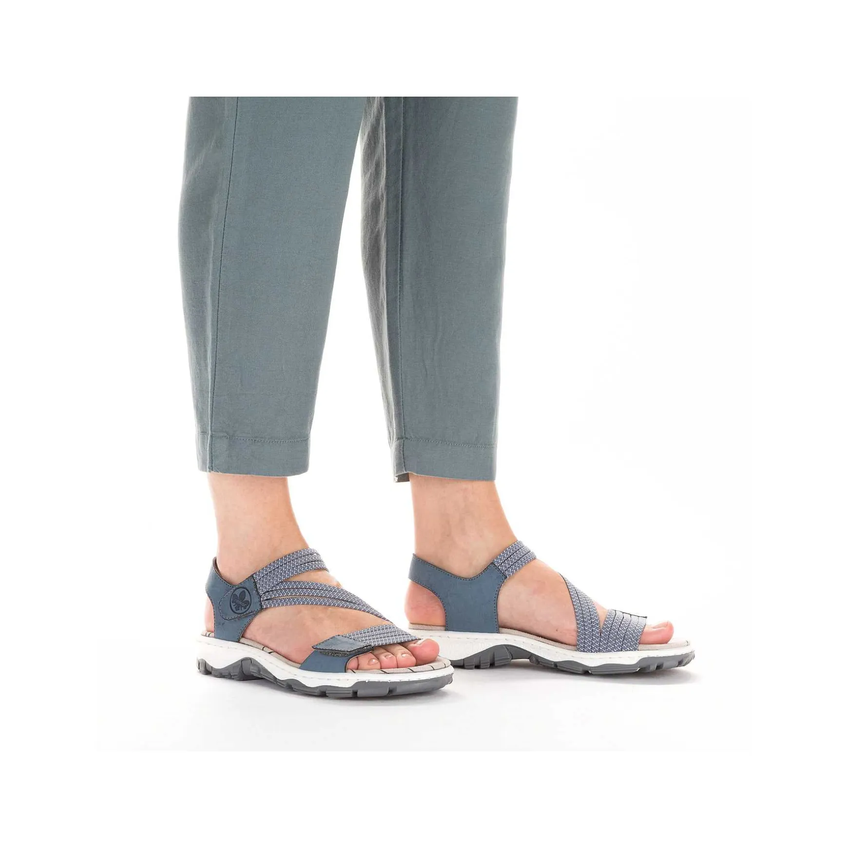 Rieker Women'S Trekking Sandals California Blue