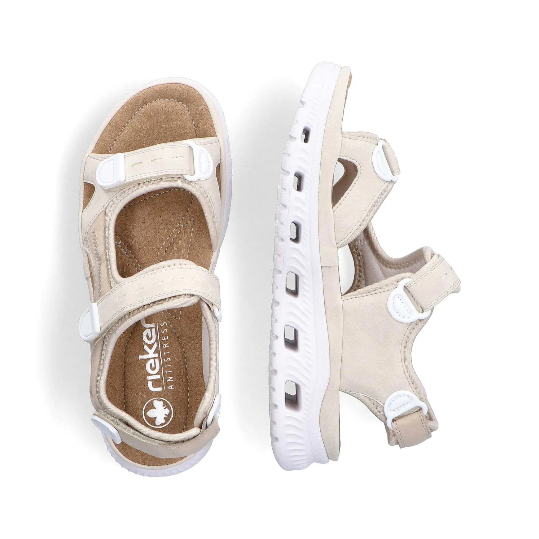 Rieker Women'S Trekking Sandals Light Beige