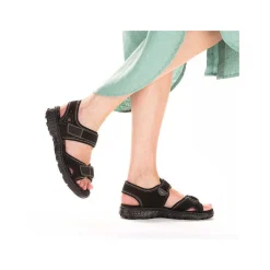 Rieker Women'S Trekking Sandals Night Black