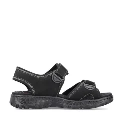 Rieker Women'S Trekking Sandals Night Black