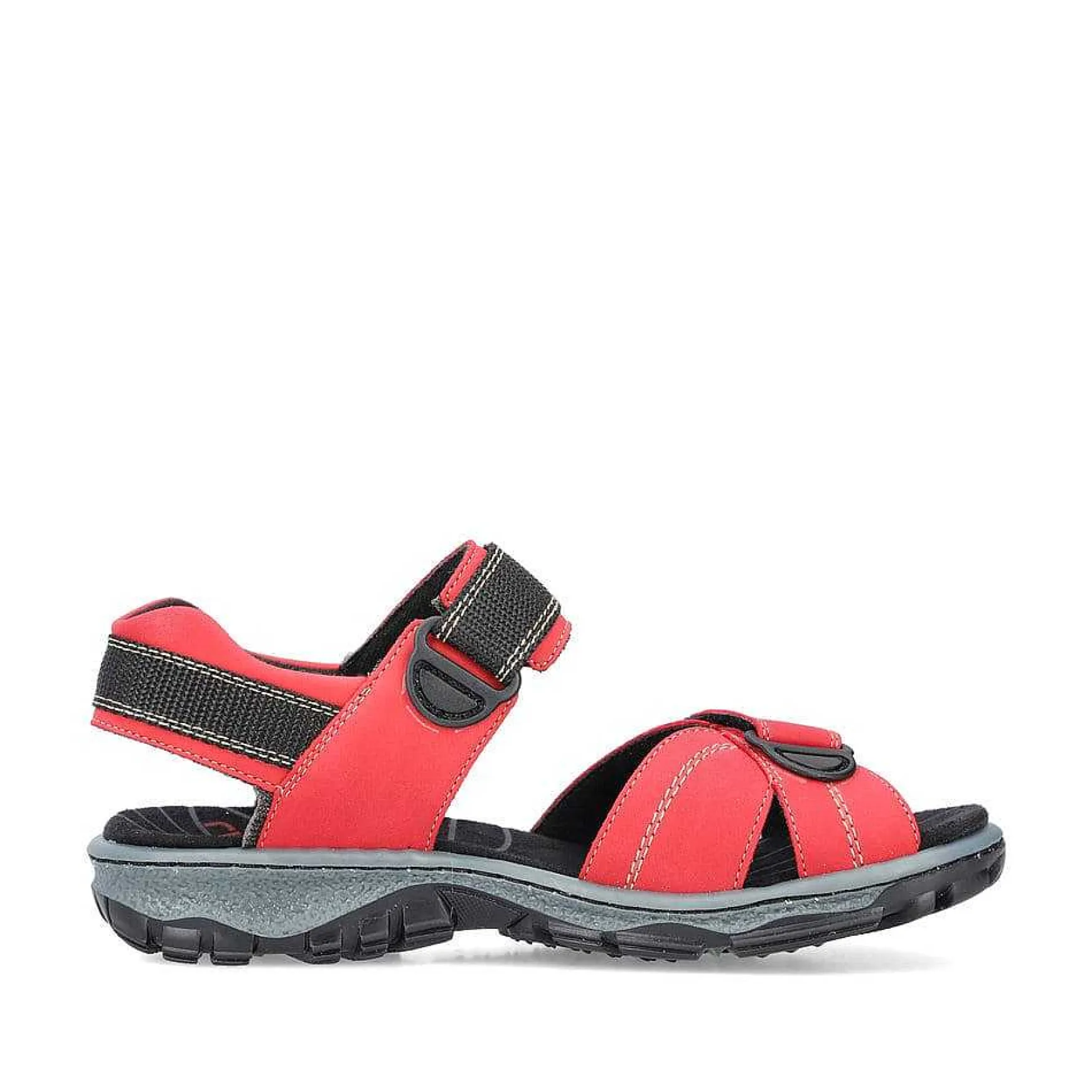Rieker Women'S Trekking Sandals Fire Red