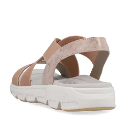Rieker Women'S Trekking Sandals Peach
