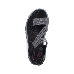 Rieker Women'S Trekking Sandals Graphite Black