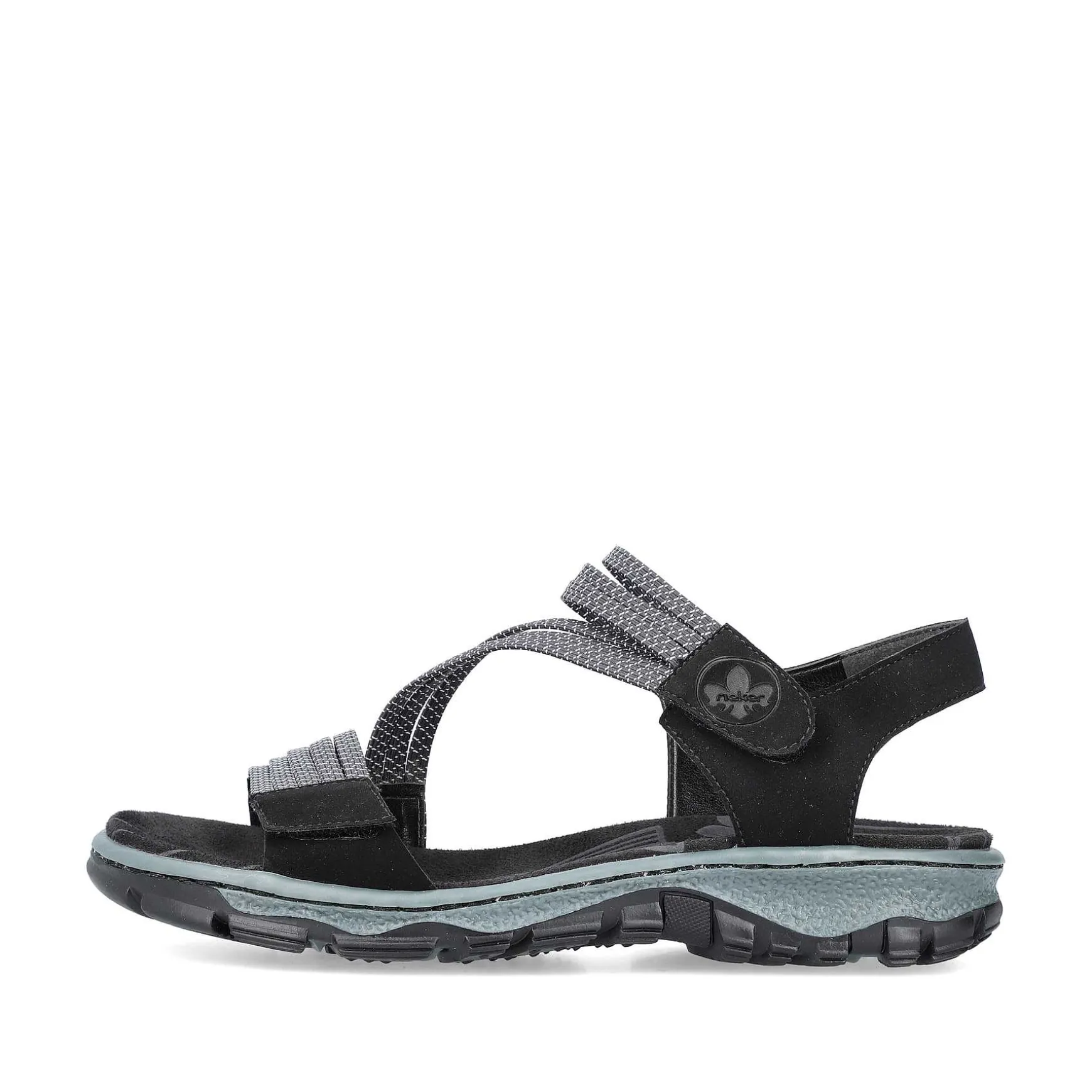 Rieker Women'S Trekking Sandals Graphite Black