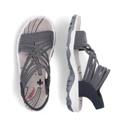 Rieker Women'S Trekking Sandals Pacific Blue