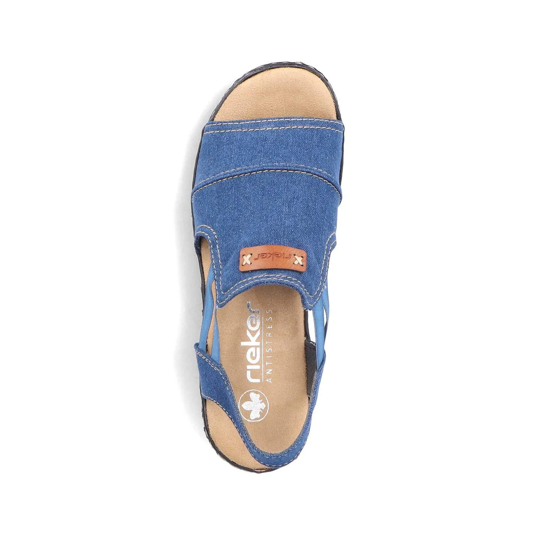 Rieker Women'S Wedge Sandals Sea Blue