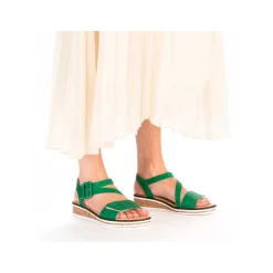 Rieker Women'S Wedge Sandals Grass Green