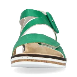 Rieker Women'S Wedge Sandals Grass Green