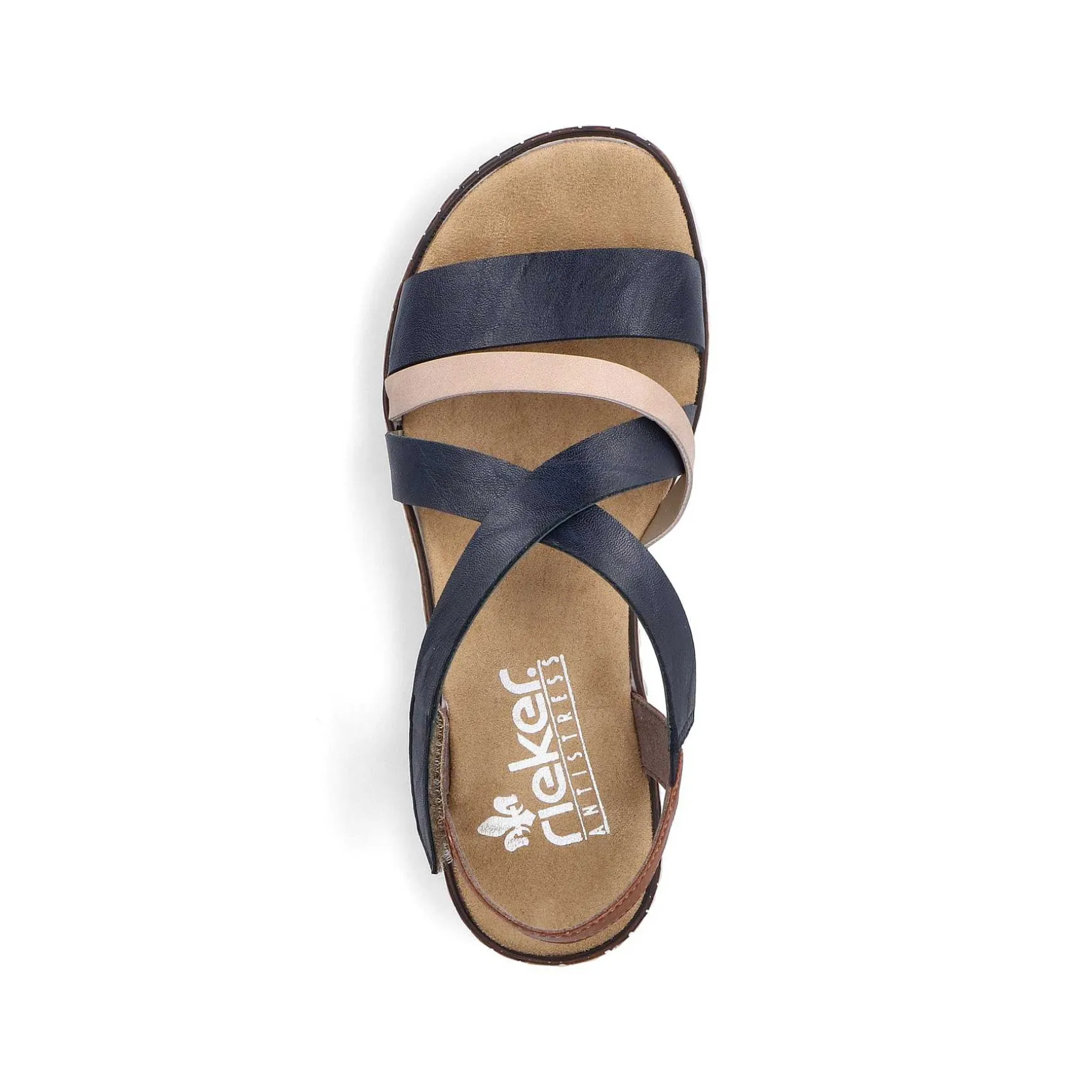 Rieker Women'S Wedge Sandals Navy Blue