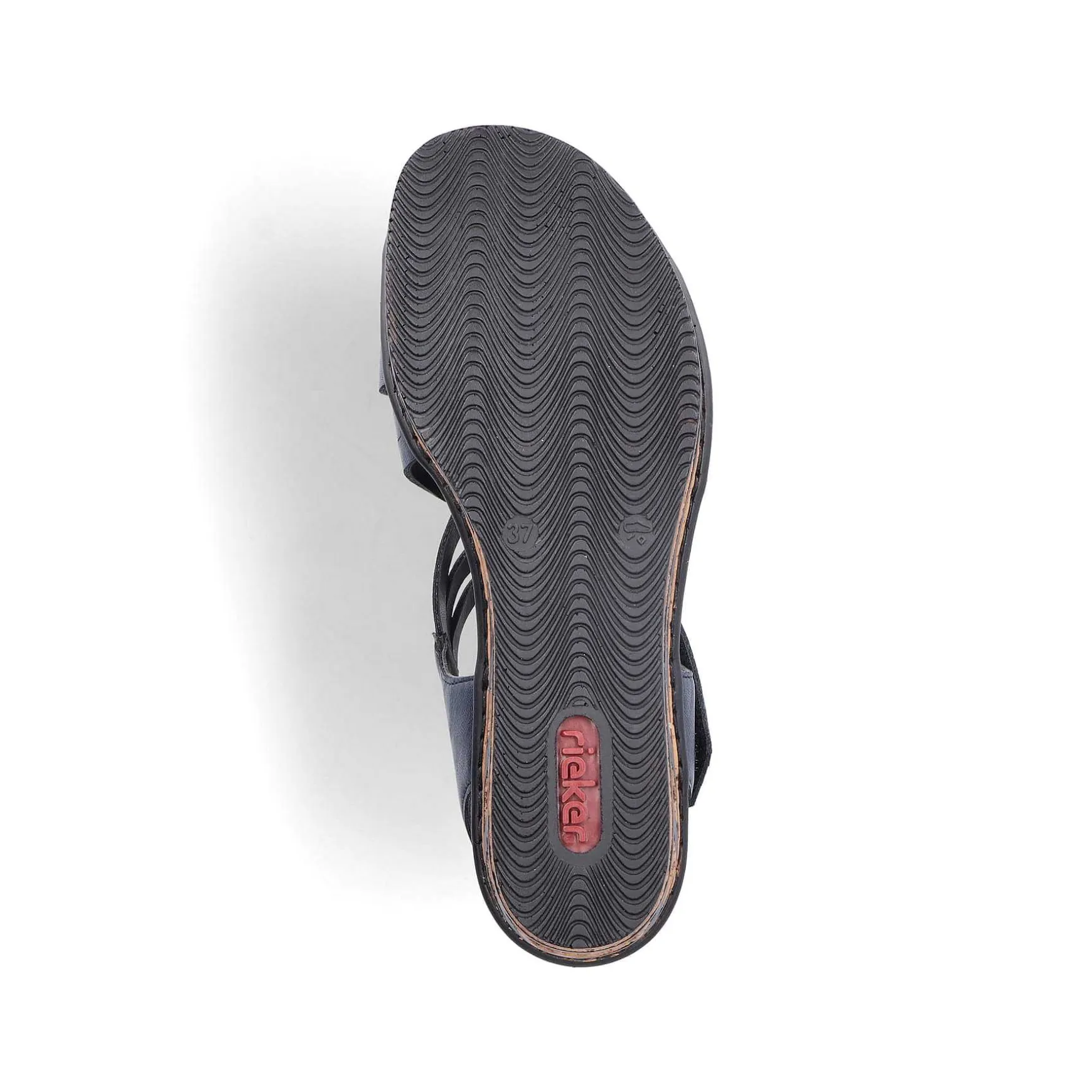 Rieker Women'S Wedge Sandals Slate Blue