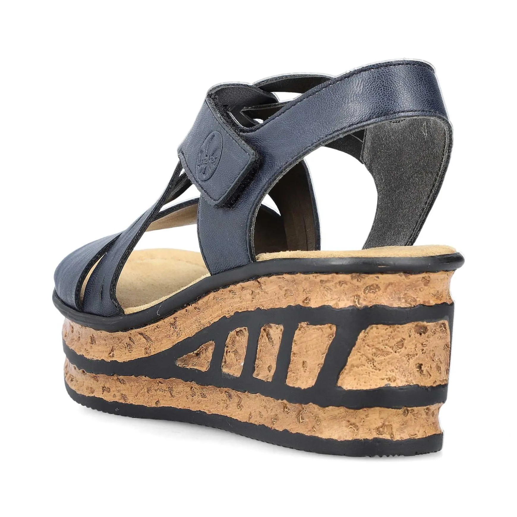 Rieker Women'S Wedge Sandals Slate Blue