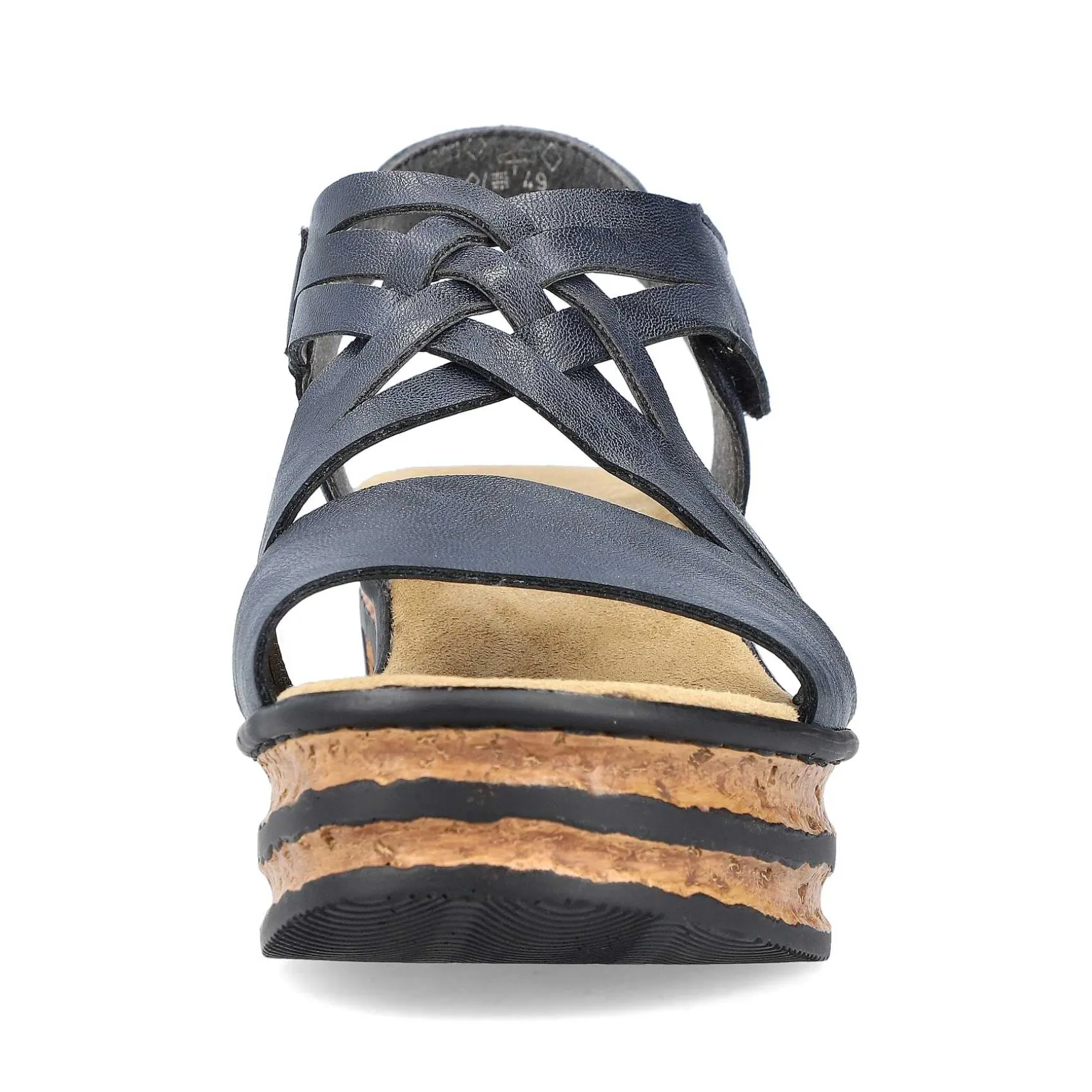 Rieker Women'S Wedge Sandals Slate Blue
