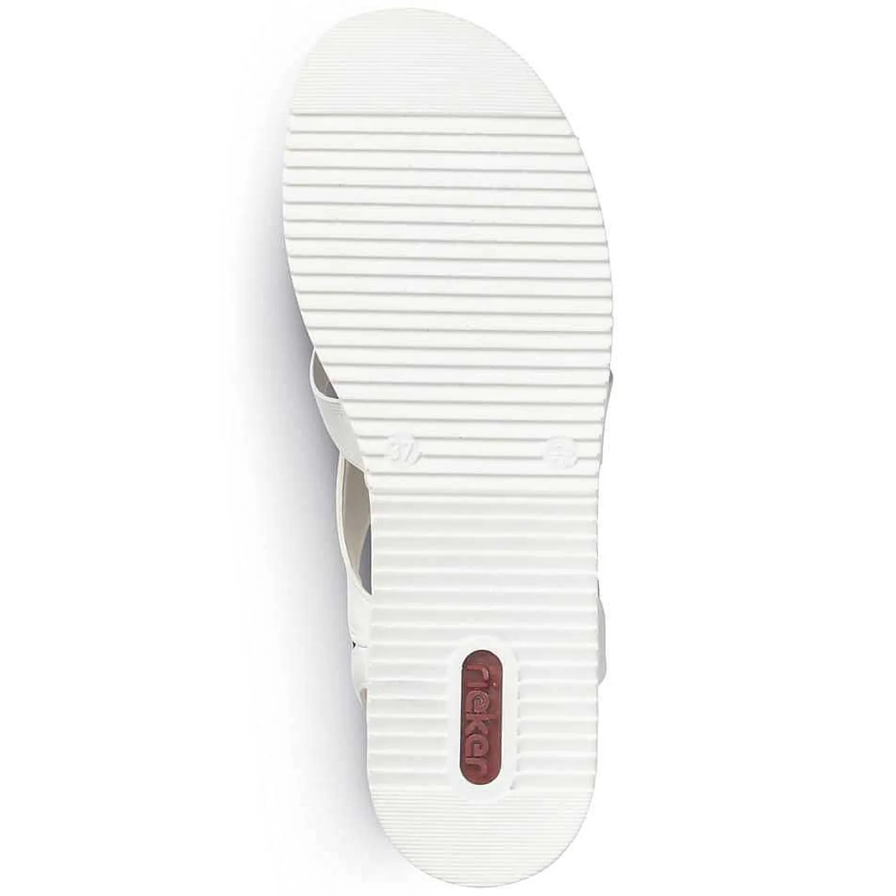 Rieker Women'S Wedge Sandals Pearl White