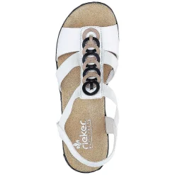 Rieker Women'S Wedge Sandals Pure White