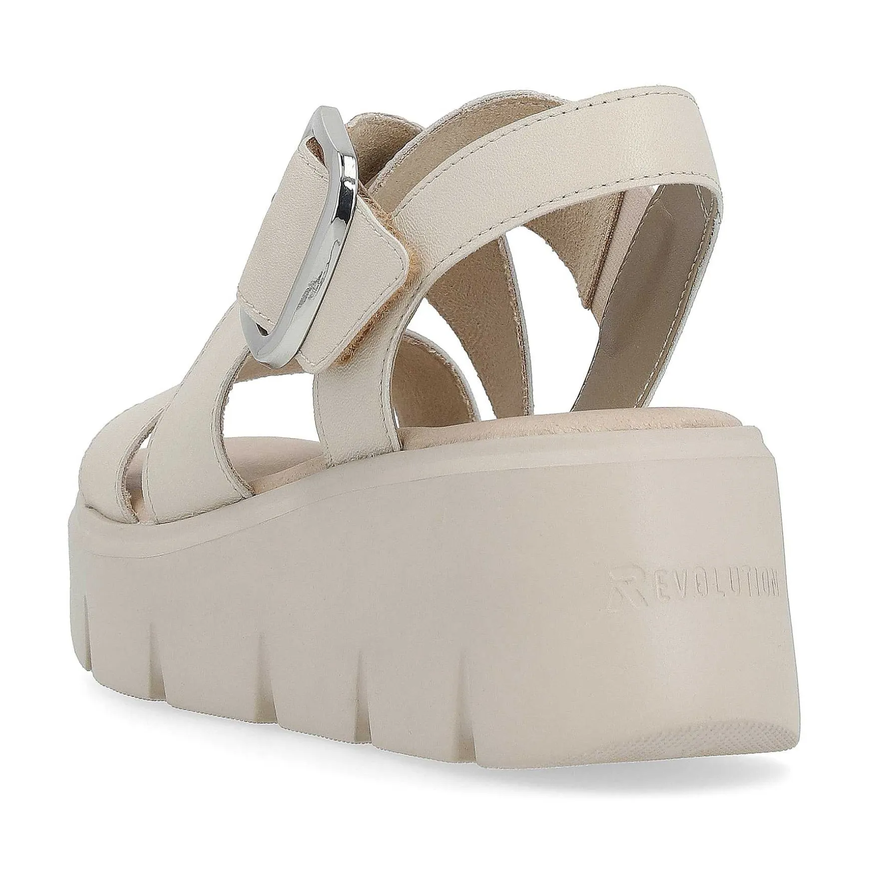 Rieker Women'S Wedge Sandals Sand Beige