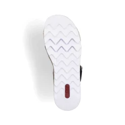 Rieker Women'S Wedge Sandals Graphite Black