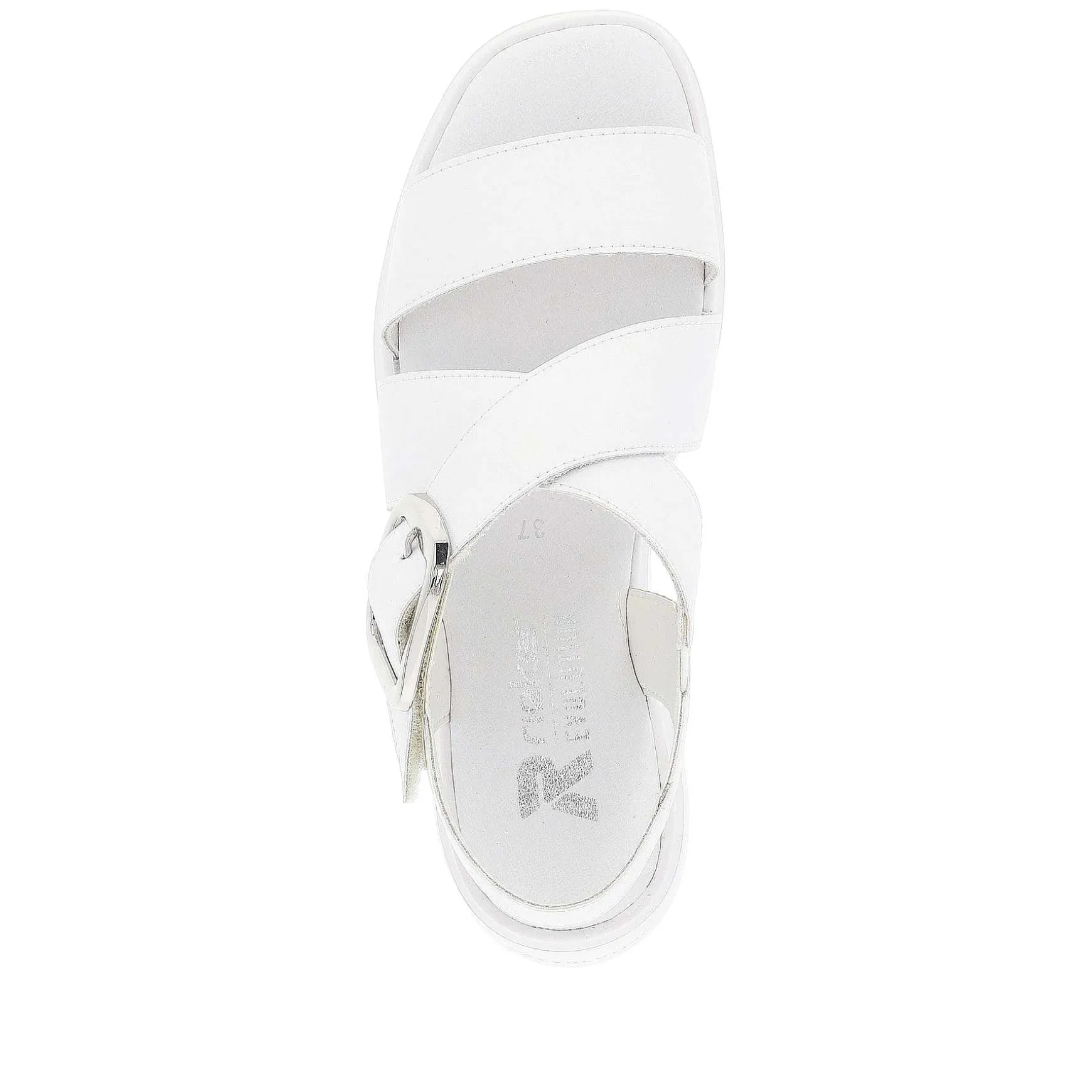 Rieker Women'S Wedge Sandals Antique White