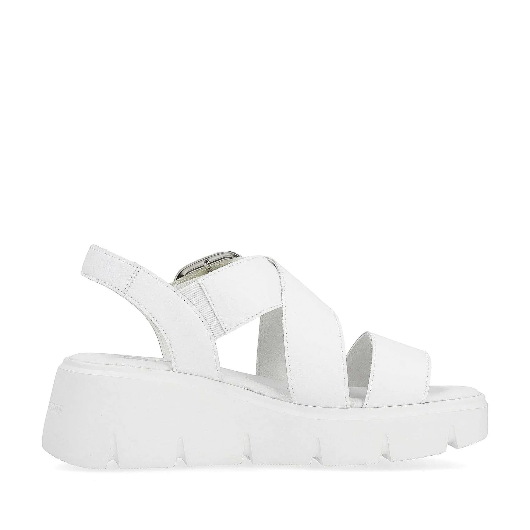 Rieker Women'S Wedge Sandals Antique White