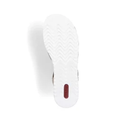 Rieker Women'S Wedge Sandals Cream Beige