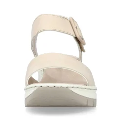 Rieker Women'S Wedge Sandals Champagne