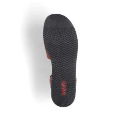 Rieker Women'S Wedge Sandals Chestnut Brown