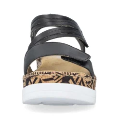 Rieker Women'S Wedge Sandals Night Black