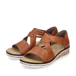 Rieker Women'S Wedge Sandals Copper