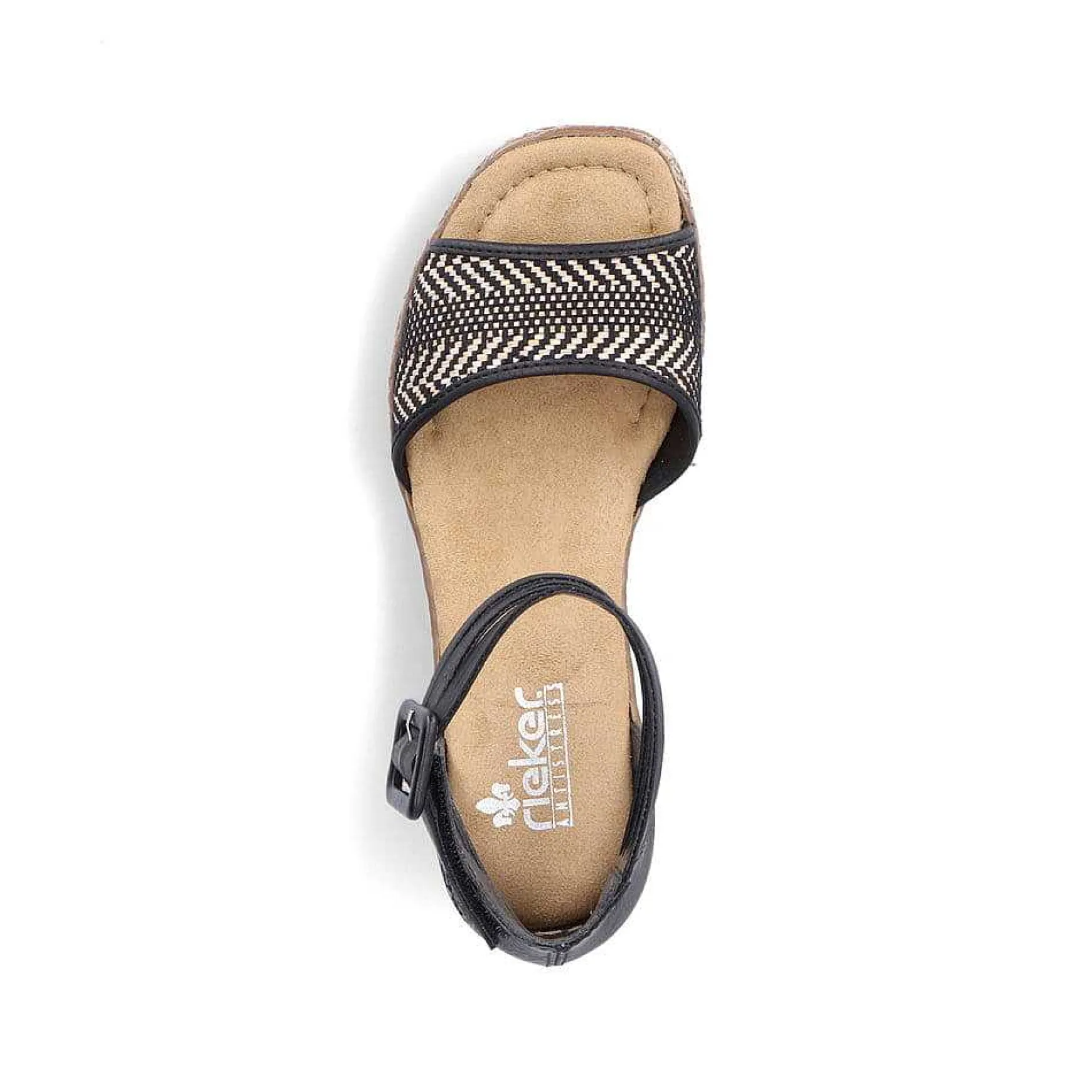 Rieker Women'S Wedge Sandals Night Black