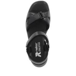 Rieker Women'S Wedge Sandals Night Black