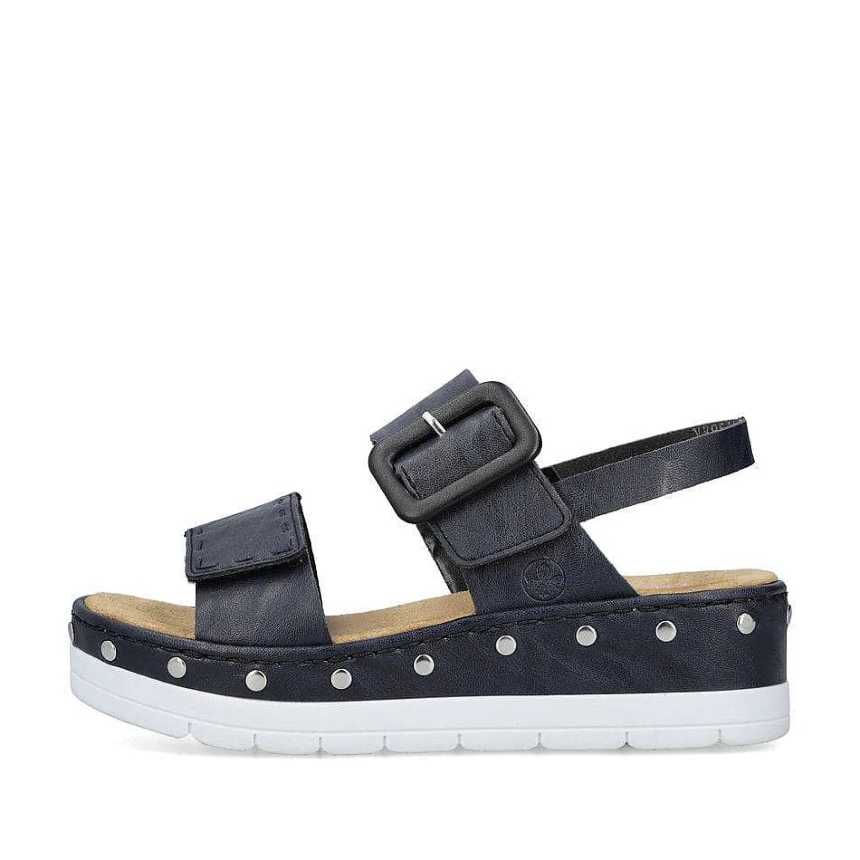 Rieker Women'S Wedge Sandals Navy Blue