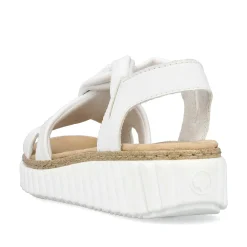 Rieker Women'S Wedge Sandals Snow White
